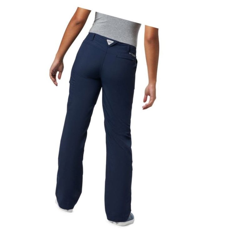 Columbia PFG Aruba Roll Up Pantolon Kadın Lacivert | 25316-DUGC