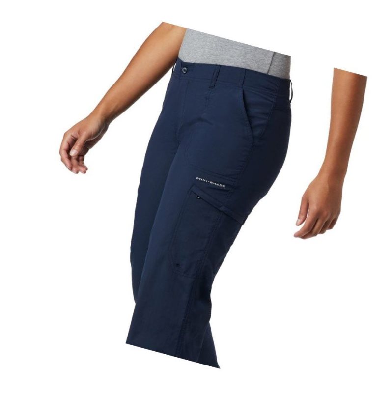 Columbia PFG Aruba Roll Up Pantolon Kadın Lacivert | 25316-DUGC