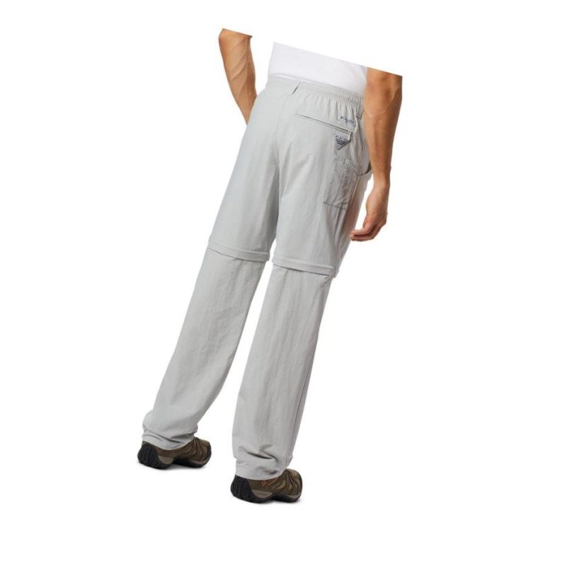 Columbia PFG Backcast Convertible Pantolon Erkek Gri | 06819-XWLJ