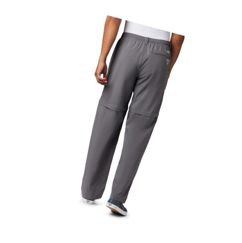 Columbia PFG Backcast Convertible Pantolon Erkek Gri | 04689-ZAFD
