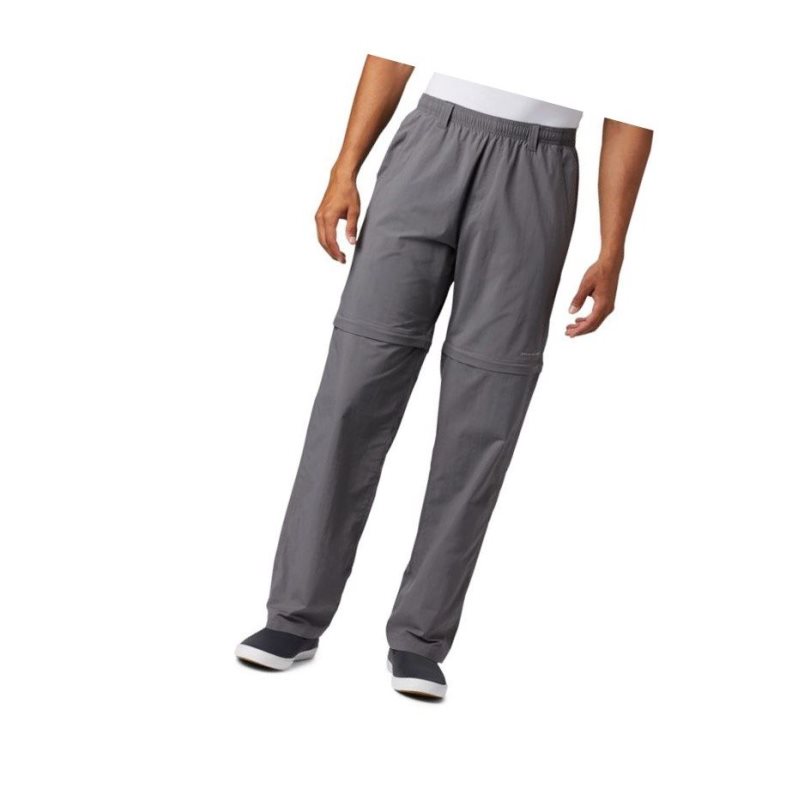 Columbia PFG Backcast Convertible Pantolon Erkek Gri | 04689-ZAFD