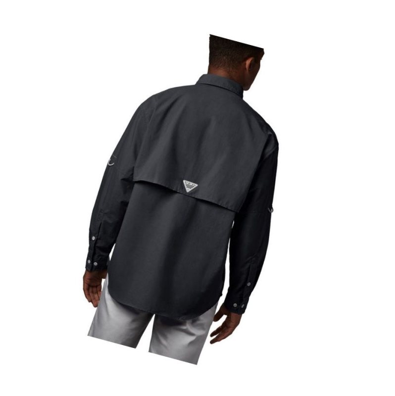 Columbia PFG Bahama II Long Sleeve Big Gömlek Erkek Siyah | 58346-KONW