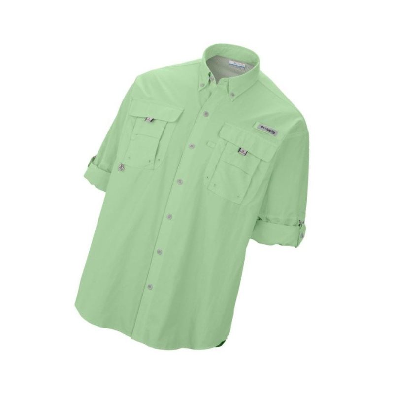Columbia PFG Bahama II Long Sleeve Big Gömlek Erkek Yeşil | 42780-DLMX