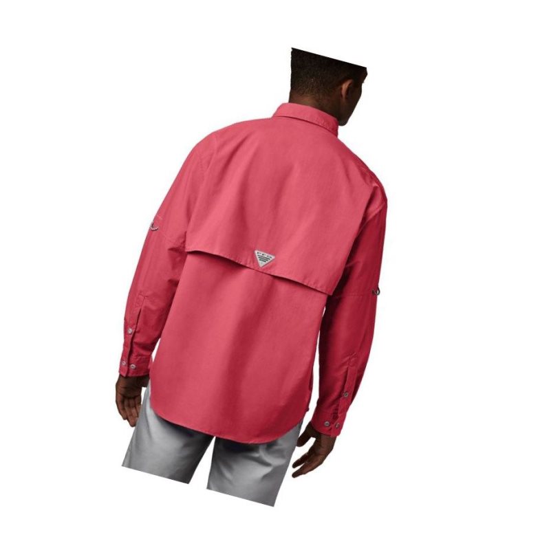 Columbia PFG Bahama II Long Sleeve Gömlek Erkek Turuncu Kırmızı | 83120-ZCIR
