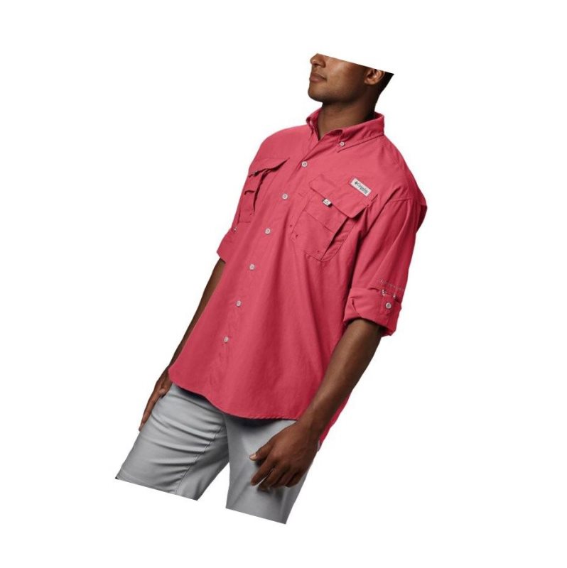 Columbia PFG Bahama II Long Sleeve Gömlek Erkek Turuncu Kırmızı | 83120-ZCIR