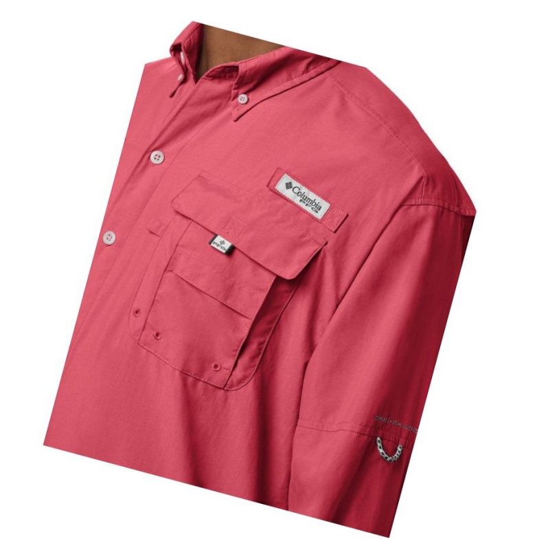 Columbia PFG Bahama II Long Sleeve Gömlek Erkek Turuncu Kırmızı | 83120-ZCIR