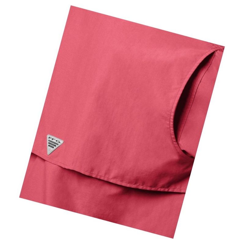 Columbia PFG Bahama II Long Sleeve Gömlek Erkek Turuncu Kırmızı | 83120-ZCIR