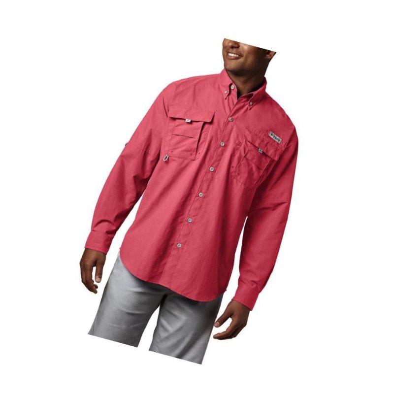 Columbia PFG Bahama II Long Sleeve Gömlek Erkek Turuncu Kırmızı | 83120-ZCIR