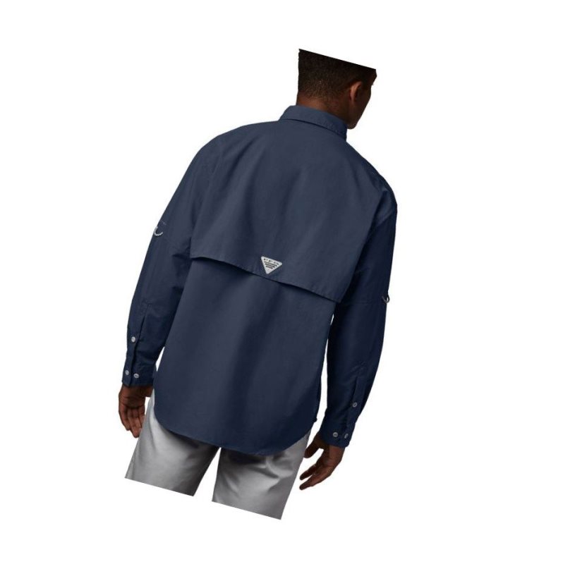 Columbia PFG Bahama II Long Sleeve Gömlek Erkek Lacivert | 61573-WZRN