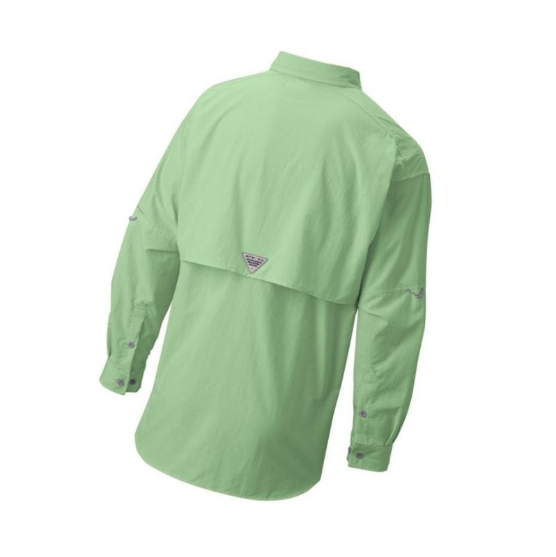 Columbia PFG Bahama II Long Sleeve Gömlek Erkek Yeşil | 52173-UZMY