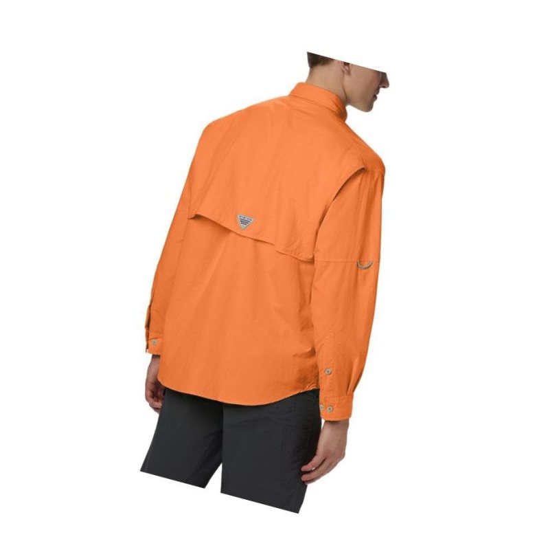 Columbia PFG Bahama II Long Sleeve Gömlek Erkek Turuncu | 51204-ZSFU