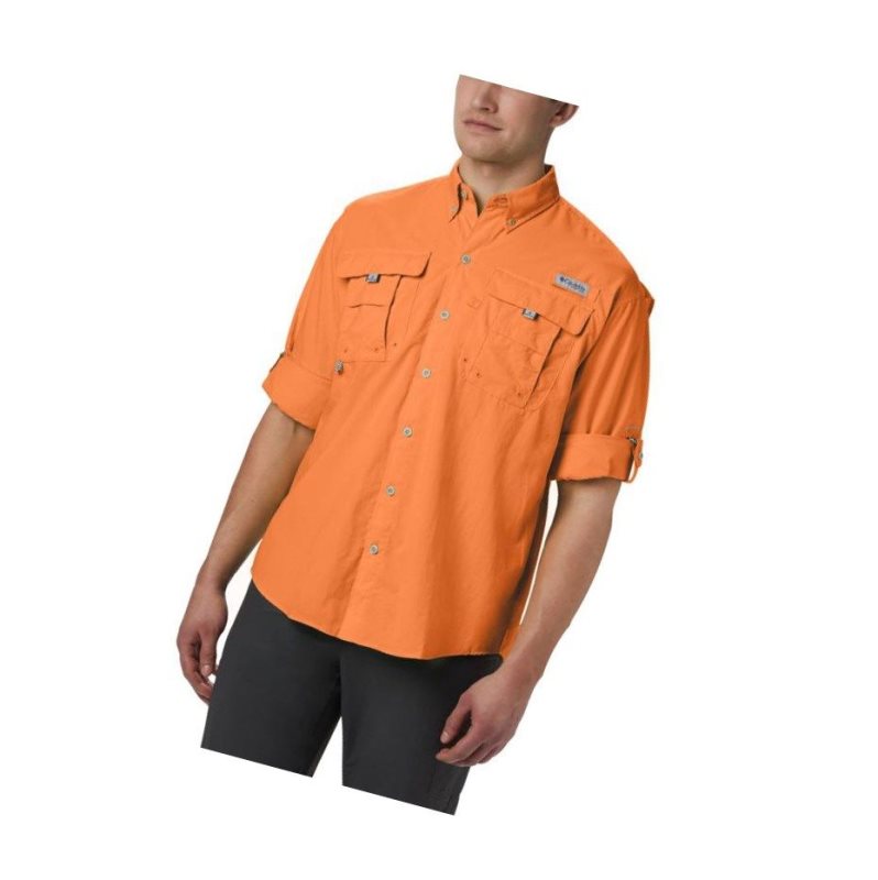 Columbia PFG Bahama II Long Sleeve Gömlek Erkek Turuncu | 51204-ZSFU