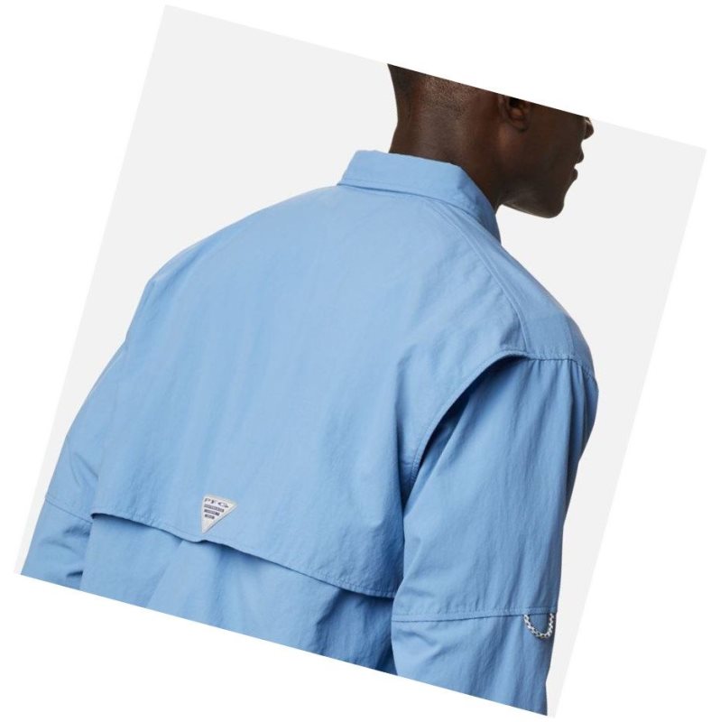 Columbia PFG Bahama II Long Sleeve Gömlek Erkek Mavi | 37412-KVGQ