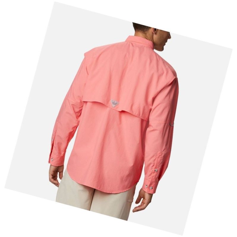 Columbia PFG Bahama II Long Sleeve Gömlek Erkek Pembe | 31976-WNRB