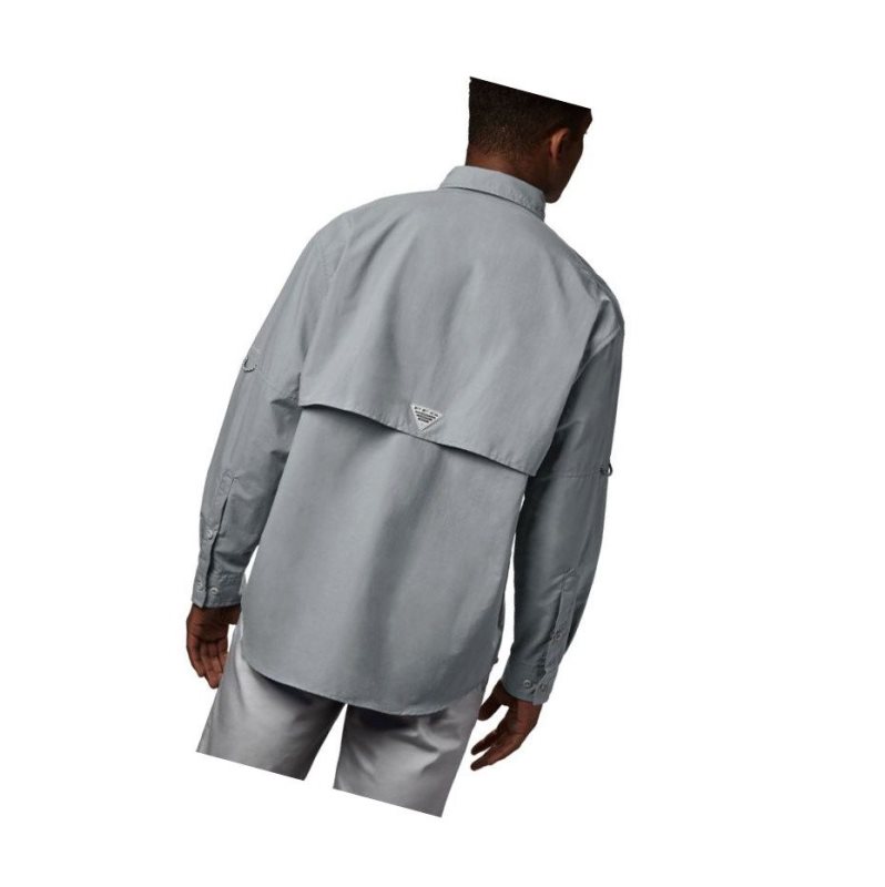 Columbia PFG Bahama II Long Sleeve Gömlek Erkek Gri | 28905-NJYQ