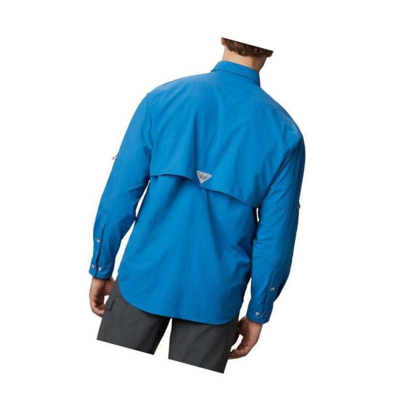 Columbia PFG Bahama II Long Sleeve Gömlek Erkek Mavi | 04823-RLJC