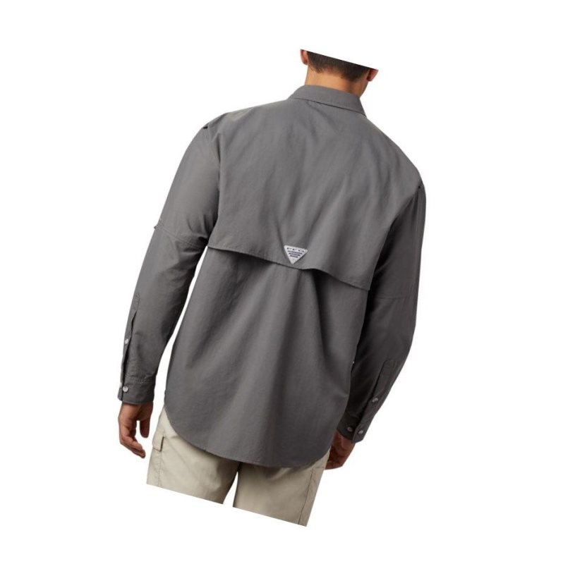 Columbia PFG Bahama II Long Sleeve Gömlek Erkek Gri | 85762-YSKQ