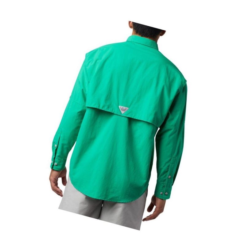 Columbia PFG Bahama II Long Sleeve Tall Gömlek Erkek Açık Yeşil | 82439-GPJH