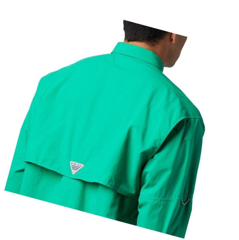Columbia PFG Bahama II Long Sleeve Tall Gömlek Erkek Açık Yeşil | 82439-GPJH