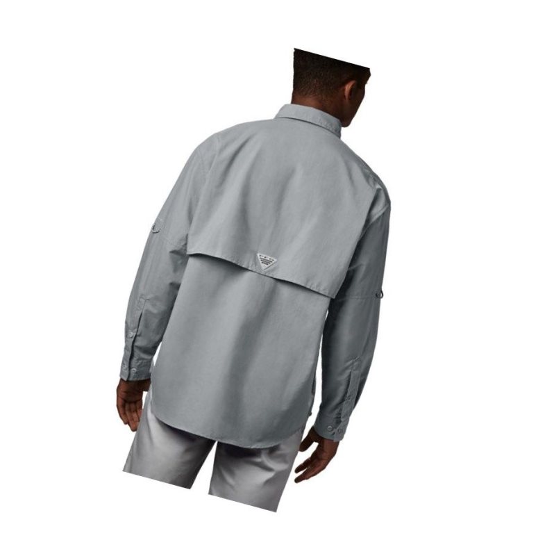 Columbia PFG Bahama II Long Sleeve Tall Gömlek Erkek Gri | 78502-RJZE