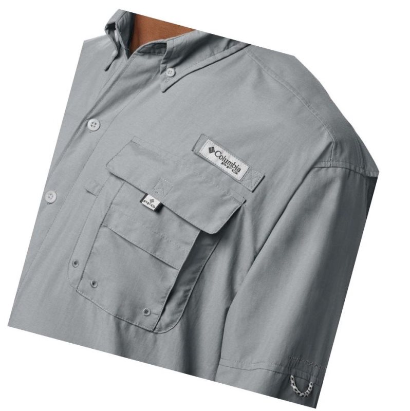 Columbia PFG Bahama II Long Sleeve Tall Gömlek Erkek Gri | 78502-RJZE