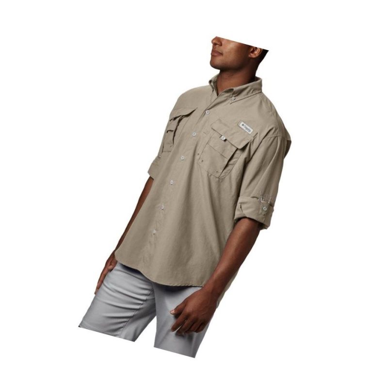 Columbia PFG Bahama II Long Sleeve Tall Gömlek Erkek Haki | 50942-GLJD