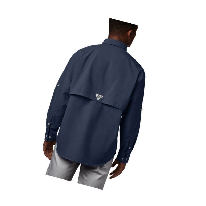 Columbia PFG Bahama II Long Sleeve Tall Gömlek Erkek Lacivert | 48321-UEXY