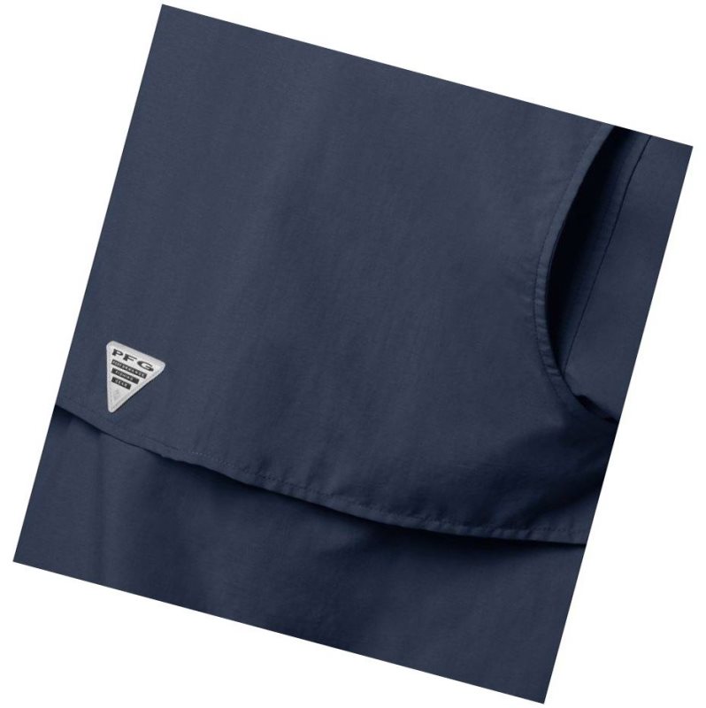 Columbia PFG Bahama II Long Sleeve Tall Gömlek Erkek Lacivert | 48321-UEXY