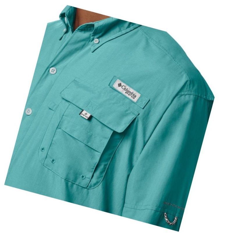 Columbia PFG Bahama II Long Sleeve Tall Gömlek Erkek Açık Mavi | 14987-FMHI