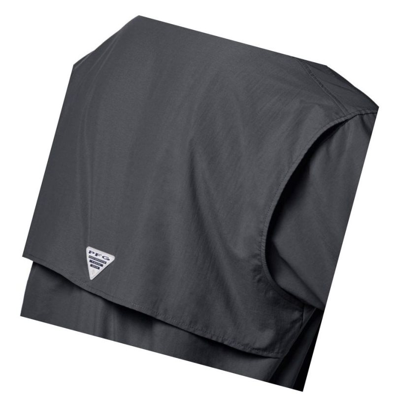 Columbia PFG Bahama II Short Sleeve Big Gömlek Erkek Siyah | 72986-NALE