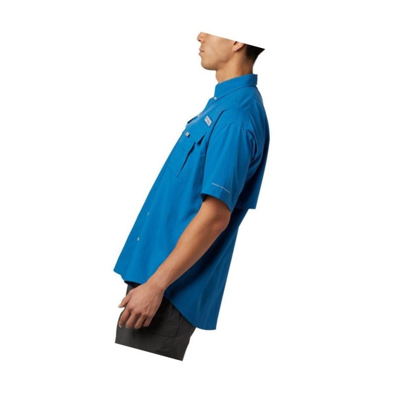 Columbia PFG Bahama II Short Sleeve Big Gömlek Erkek Mavi | 60512-IPRV