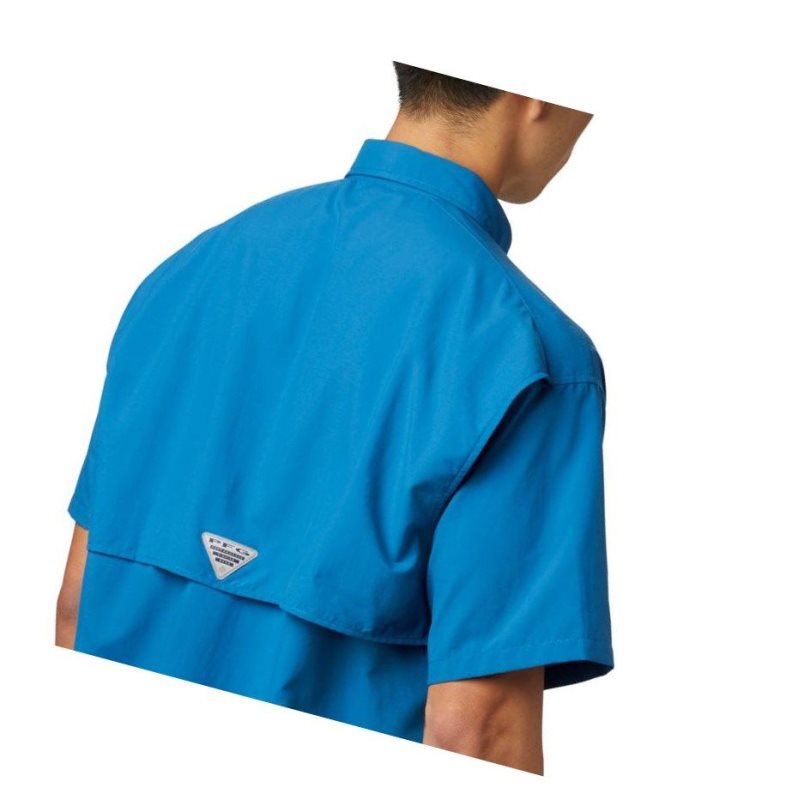 Columbia PFG Bahama II Short Sleeve Big Gömlek Erkek Mavi | 60512-IPRV