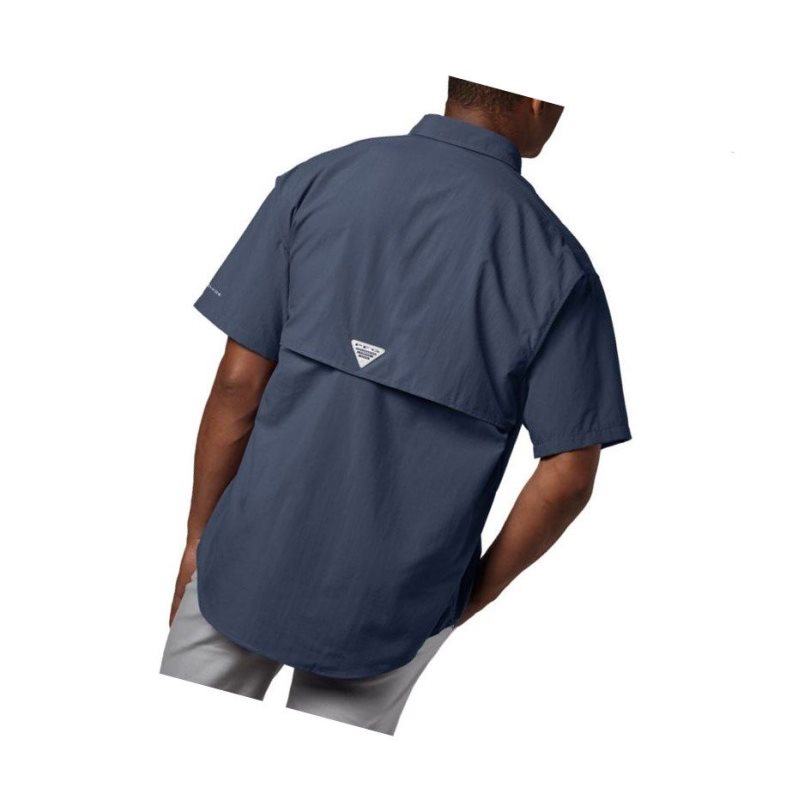 Columbia PFG Bahama II Short Sleeve Big Gömlek Erkek Lacivert | 57034-RMQF