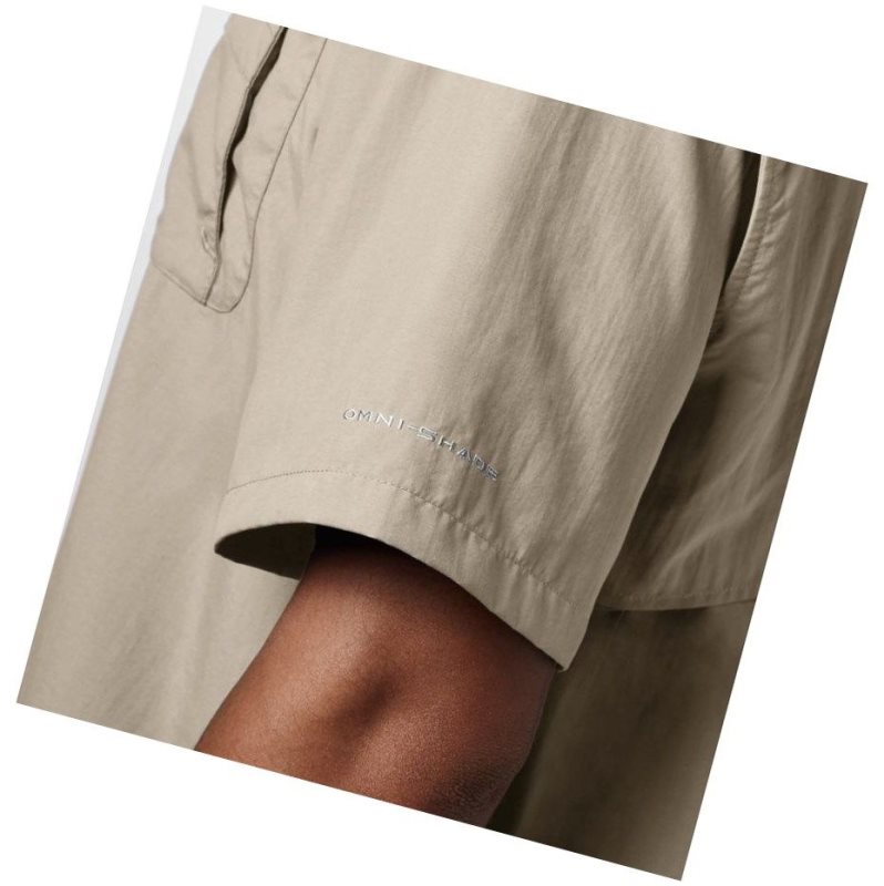 Columbia PFG Bahama II Short Sleeve Big Gömlek Erkek Haki | 36840-SAXQ
