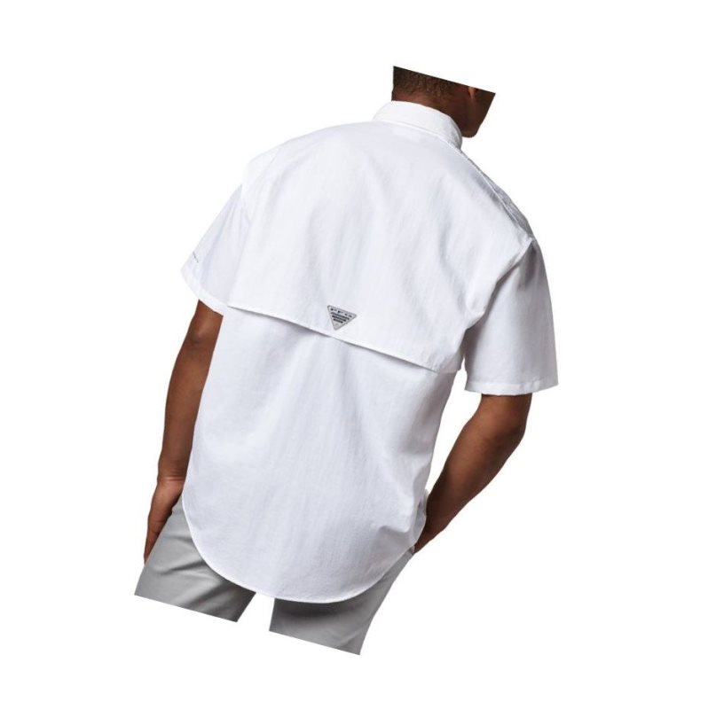 Columbia PFG Bahama II Short Sleeve Big Gömlek Erkek Beyaz | 20953-ZKIS