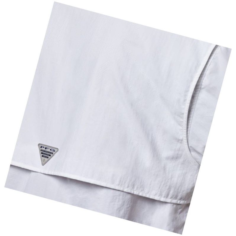 Columbia PFG Bahama II Short Sleeve Big Gömlek Erkek Beyaz | 20953-ZKIS