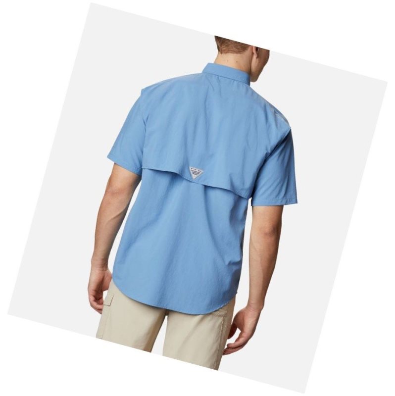 Columbia PFG Bahama II Short Sleeve Big Gömlek Erkek Mavi | 13642-KHIX
