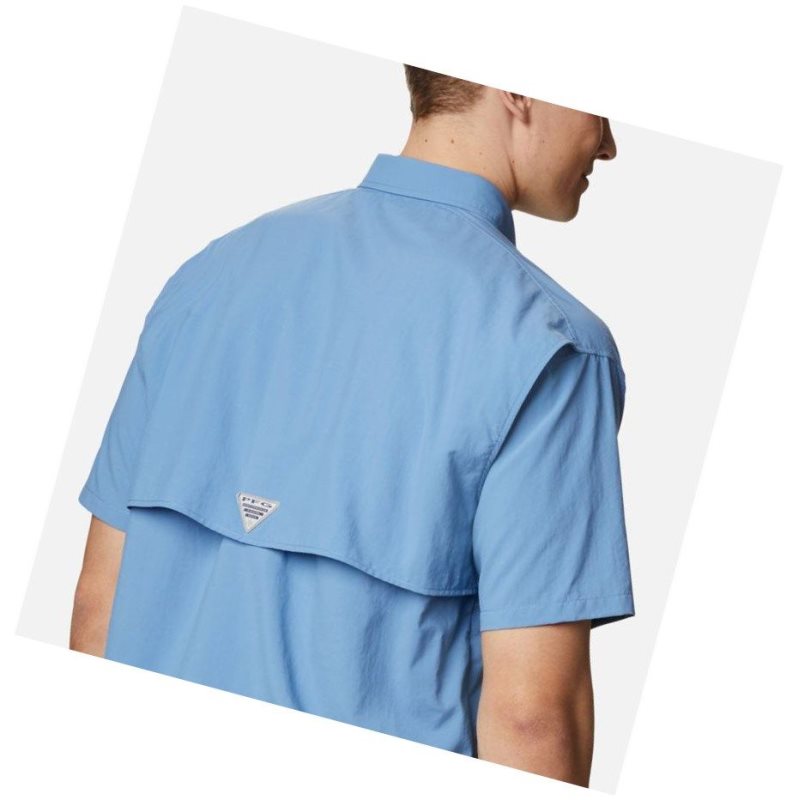Columbia PFG Bahama II Short Sleeve Big Gömlek Erkek Mavi | 13642-KHIX