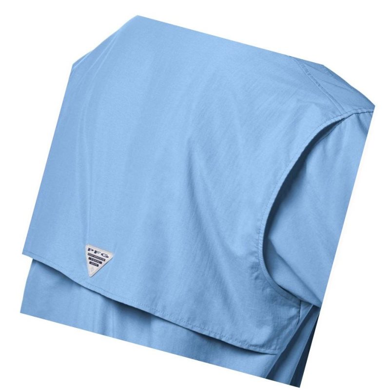 Columbia PFG Bahama II Short Sleeve Big Gömlek Erkek Mavi | 89123-ZSDV