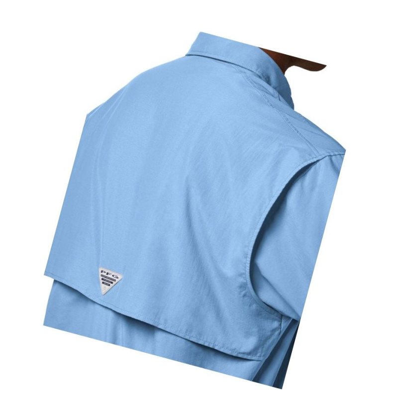 Columbia PFG Bahama II Short Sleeve Gömlek Erkek Mavi | 96750-XTHD
