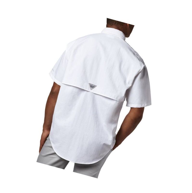 Columbia PFG Bahama II Short Sleeve Gömlek Erkek Beyaz | 92537-AEUS