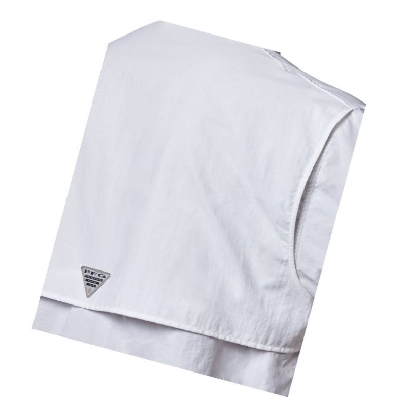 Columbia PFG Bahama II Short Sleeve Gömlek Erkek Beyaz | 92537-AEUS