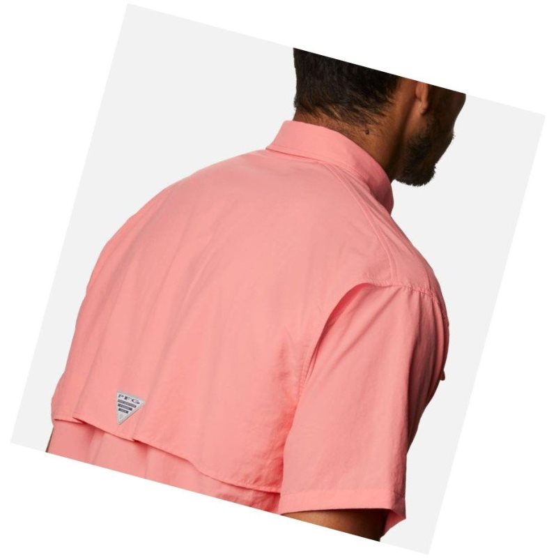 Columbia PFG Bahama II Short Sleeve Gömlek Erkek Pembe | 17240-WMXD