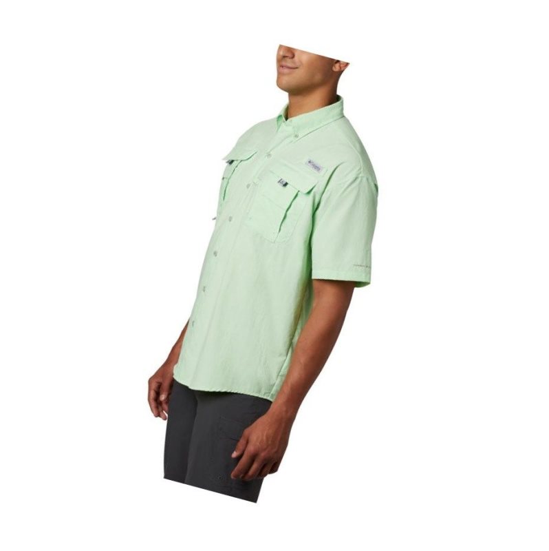 Columbia PFG Bahama II Short Sleeve Gömlek Erkek Yeşil | 12430-YHVZ