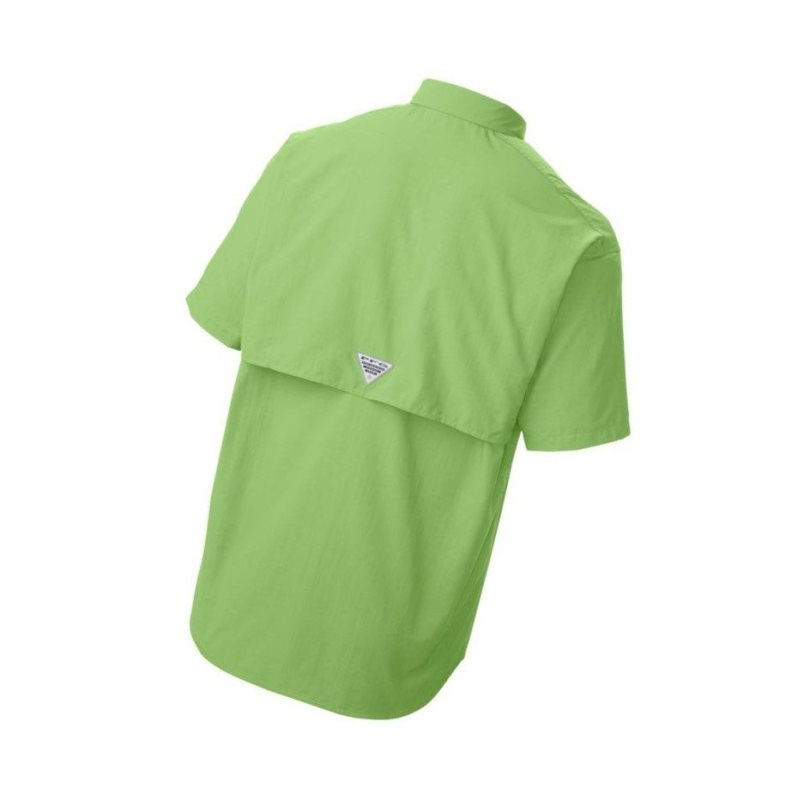 Columbia PFG Bahama II Short Sleeve Gömlek Erkek Açık Yeşil | 05124-KPEH
