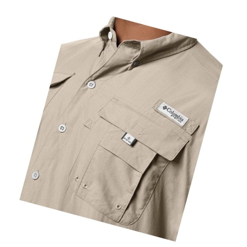Columbia PFG Bahama II Short Sleeve Gömlek Erkek Haki | 97541-TBEO