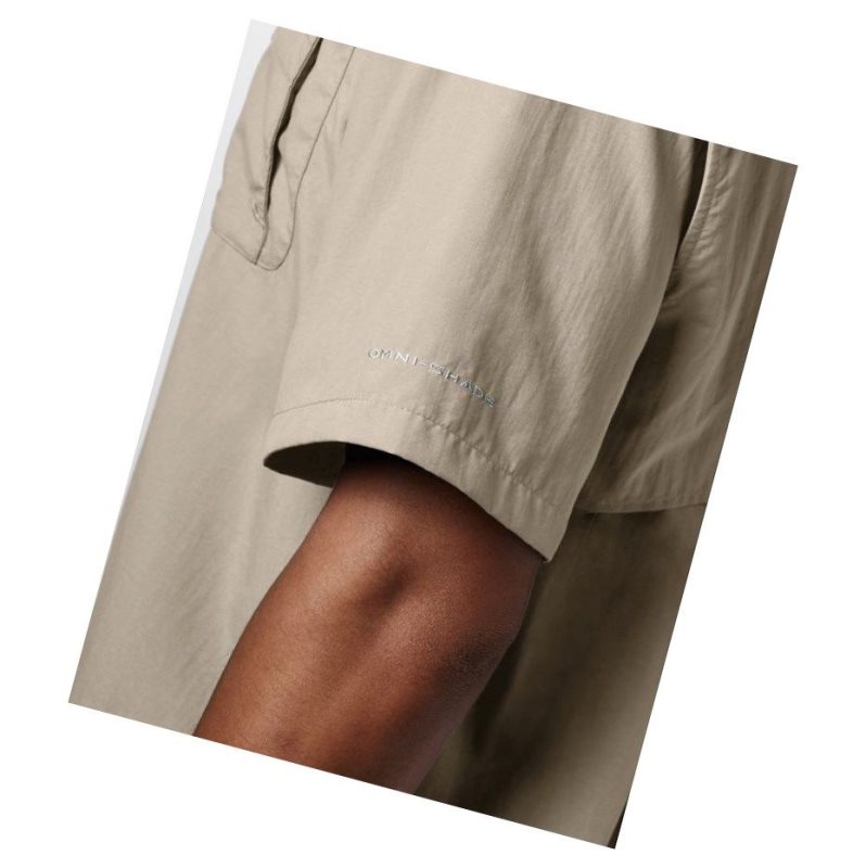 Columbia PFG Bahama II Short Sleeve Gömlek Erkek Haki | 97541-TBEO