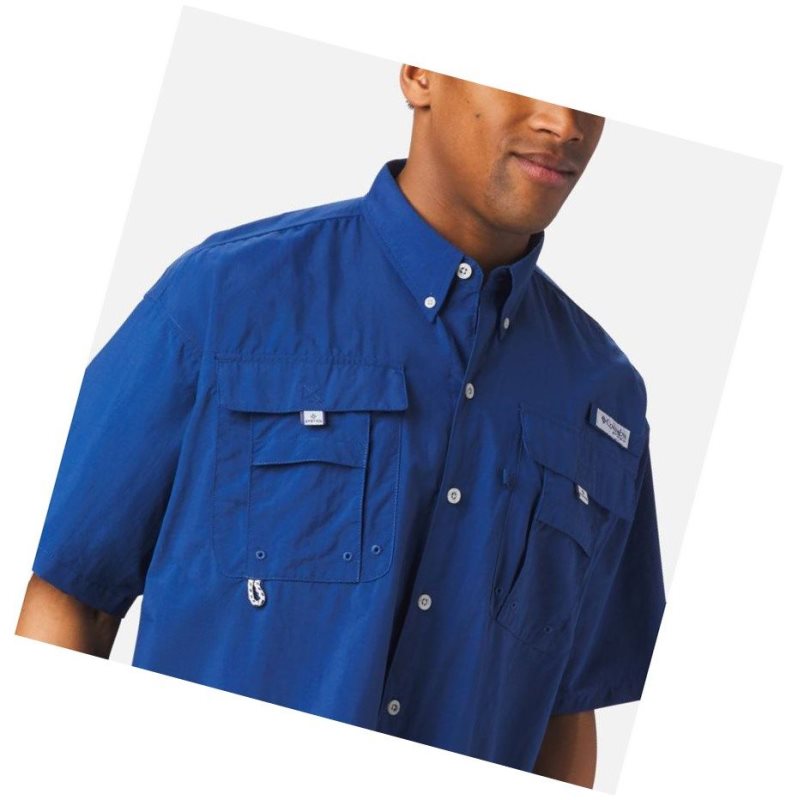 Columbia PFG Bahama II Short Sleeve Tall Gömlek Erkek Koyu Gri | 79406-BAHJ