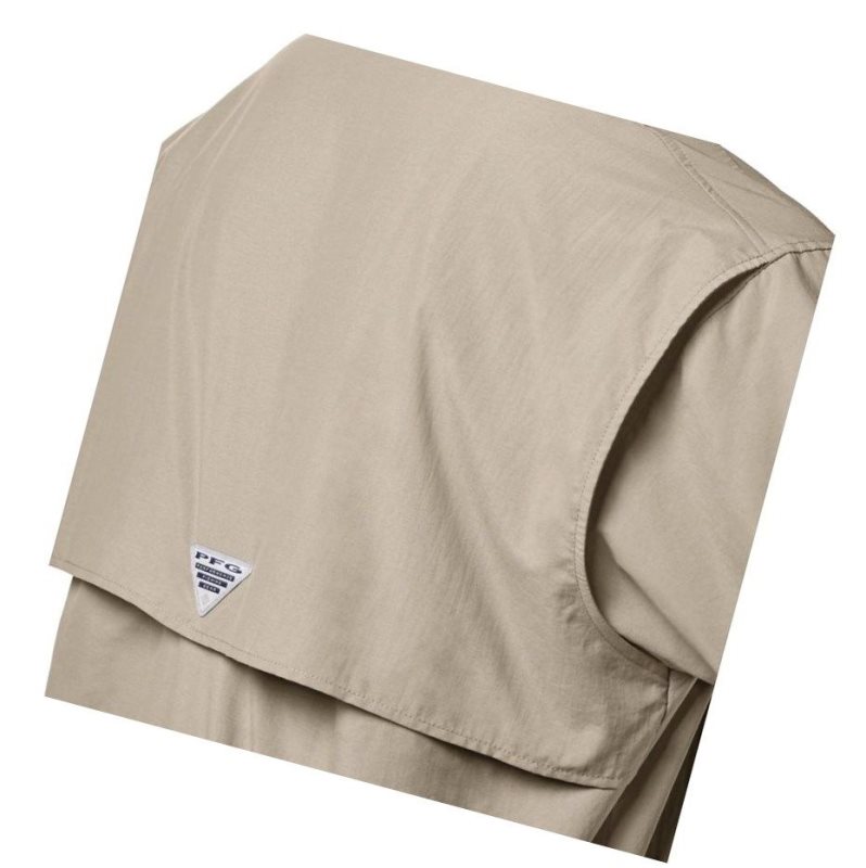 Columbia PFG Bahama II Short Sleeve Tall Gömlek Erkek Haki | 56982-XNBA