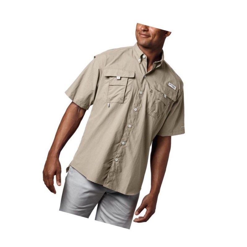Columbia PFG Bahama II Short Sleeve Tall Gömlek Erkek Haki | 56982-XNBA
